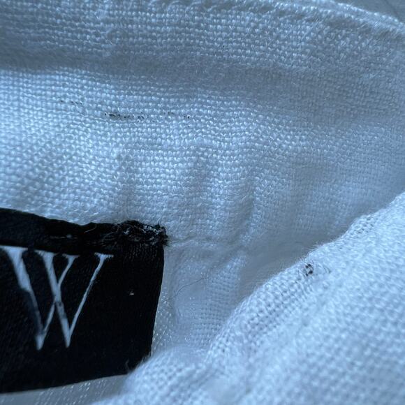 J Crew Sailor Squareneck Top In Linen Womens Large White - Picture 9 of 9